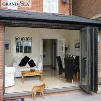 Spain Santi-smash  folding door soundproof Exterior Aluminum Commercial according door