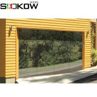 residential mirror glass sectional garage door