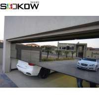 mirror glass sectional garage door